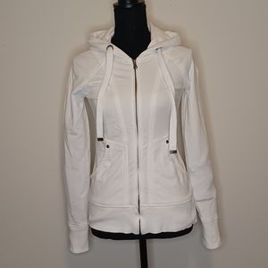 NWOT Athleta White Hang Loose Drawstring Hoodie Size S